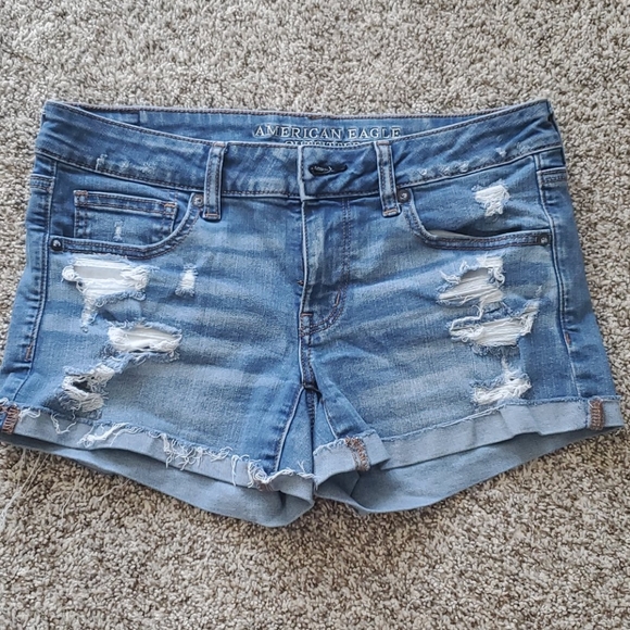 American Eagle Outfitters Pants - AE Super Shortie Denim Shorts